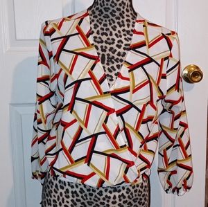 Olm woman's Large Long Sleeve Blouse